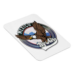 Magnet Flexible Mexique par patch de voyage aérien.