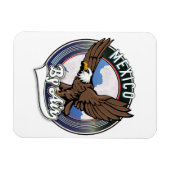 Magnet Flexible Mexique par patch de voyage aérien. (Horizontal)