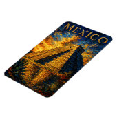 Magnet Flexible Mexique : Souvenir d'art de Chichen Itza au couche (Côté Gauche)