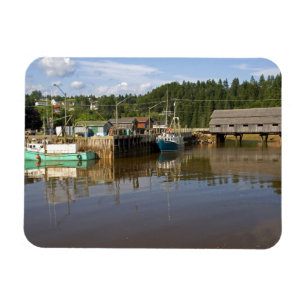Magnet Flexible Mi-marée à la baie de Fundy à St. Martins, Nouveau