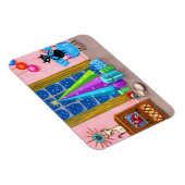 Magnet Flexible Mi-siècle moderne Noël de l'âge atomique chats TV (Côté Droit)