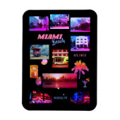 Magnet Flexible Miami Beach Collage (Vertical)