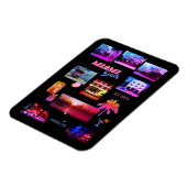 Magnet Flexible Miami Beach Collage (Côté Gauche)