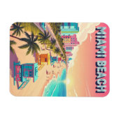 Magnet Flexible Miami Beach Floride Travel (Horizontal)