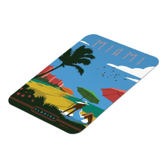 Magnet Flexible Miami, FL (Côté Gauche)