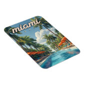 Magnet Flexible Miami Pool Vintage (Côté Droit)