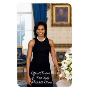 Magnet Flexible Michelle Obama aimable photo
