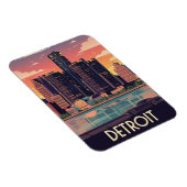 Magnet Flexible Michigan Detroit Travel (Côté Droit)