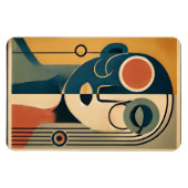 Magnet Flexible Mid Century Art moderne Abstrait Non conforme (Horizontal)