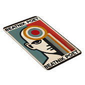 Magnet Flexible Mid Century Modern Art Beatnik Poet (Côté Droit)