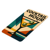 Magnet Flexible Mid Century Modern Bauhaus Cocktail Hour Martini (Côté Gauche)