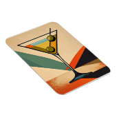 Magnet Flexible Mid Century Modern Color Block Martini Art (Côté Droit)