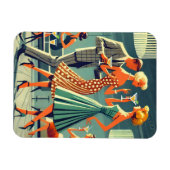 Magnet Flexible Mid Century Modern Martini Dance Cocktail Party (Horizontal)