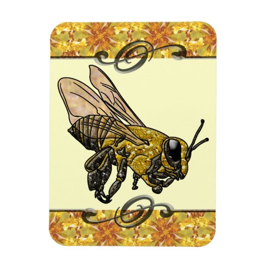 Magnet Flexible Miel Bee (Vertical)