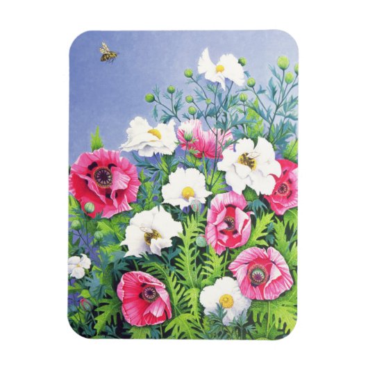 Magnet Flexible Miel Bee Honey Bee (Vertical)