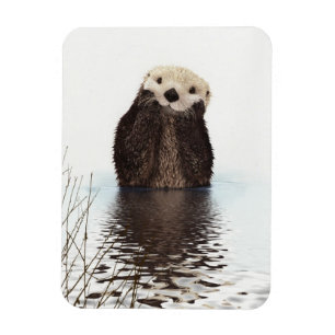 Magnet Flexible Mignon adorable loutre duveteuse animal