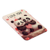Magnet Flexible Mignon Je T'Aime Panda Saint-Valentin (Côté Droit)