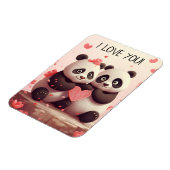 Magnet Flexible Mignon Je T'Aime Panda Saint-Valentin (Côté Gauche)