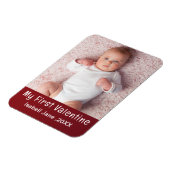 Magnet Flexible Mignon Moderne 1ère Saint Valentin Personnaliser l (Côté Gauche)