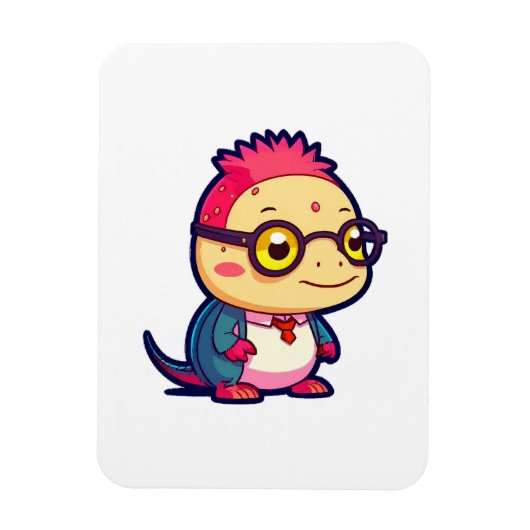 Magnet Flexible mignon philosophe axolotl (Vertical)