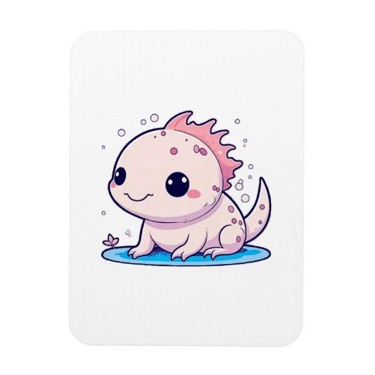 Magnet Flexible mignon philosophe axolotl (Vertical)
