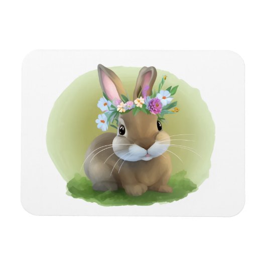Magnet Flexible Mignonne Bunnyfor Pâques pour une humeur positive (Horizontal)