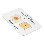 Magnet Flexible Mignonne Drôle Joyeux Toast Eggcelcelcelcelcate En (Côté Droit)