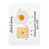 Magnet Flexible Mignonne Drôle Joyeux Toast Eggcelcelcelcelcate En (Vertical)