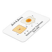 Magnet Flexible Mignonne Drôle Joyeux Toast Eggcelcelcelcelcate En (Côté Gauche)