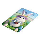 Magnet Flexible Mignonne lapin de Pâques 01 (Côté Gauche)