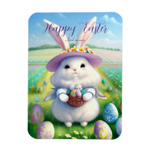 Magnet Flexible Mignonne lapin de Pâques 01