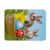 Magnet Flexible Mignonne lapin de Pâques pour une humeur positive (Horizontal)
