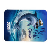 Magnet Flexible Mignonne ma première croisière personnalisée (Horizontal)