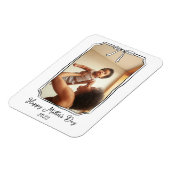 Magnet Flexible Mignonne main tiré Bow Simple fête des mères photo (Côté Gauche)