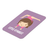 Magnet Flexible Mignonne petite gymnaste fille Gymnastique Pose (Côté Gauche)