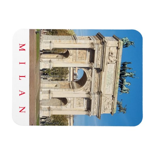 Magnet Flexible Milan Arco della Pace vue aimant frigo (Horizontal)
