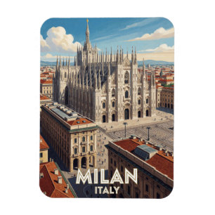 Magnet Flexible Milan Italie Duomo Voyage Art 🏛️