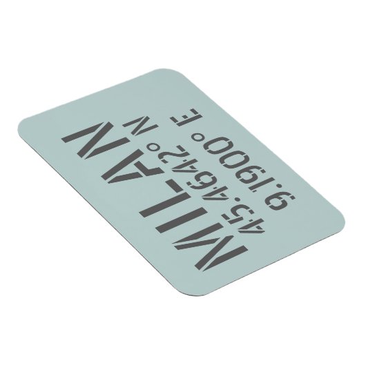 Magnet Flexible Milan Latitude et Longitude (Côté Droit)