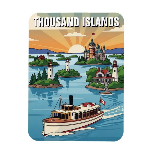 Magnet Flexible Mille Îles Ontario Canada (Vertical)