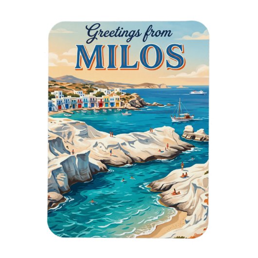 Magnet Flexible Milos Grèce (Vertical)
