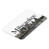 Magnet Flexible Milwaukee WI Skyline avec Milwaukee dans le ciel (Côté Gauche)