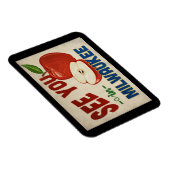 Magnet Flexible Milwaukee Wisconsin Apple - Vintage voyage (Côté Droit)