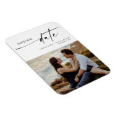 Magnet Flexible Minceur moderne Script Mariage photo Enregistrer T (Côté Droit)