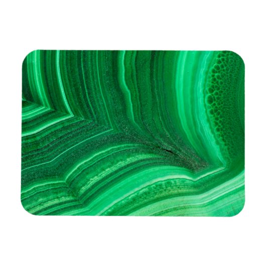 Magnet Flexible Minéral de malachite vert brillant (Horizontal)
