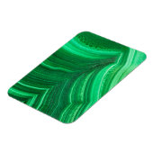 Magnet Flexible Minéral de malachite vert brillant (Côté Gauche)