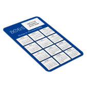 Magnet Flexible Mini Calendrier 2021 Réfrigérateur Logo d'entrepri (Côté Droit)
