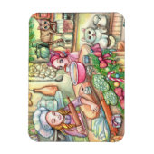 Magnet Flexible Mini chef en cuisine (Vertical)