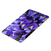 Magnet Flexible Miniature Bleu Irises Printemps Floral (Côté Gauche)