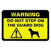Magnet Flexible Miniature Pinscher MinPin Funny Garde chien averti (Horizontal)