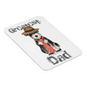 Magnet Flexible Miniature Schnauzer Papa (Côté Droit)